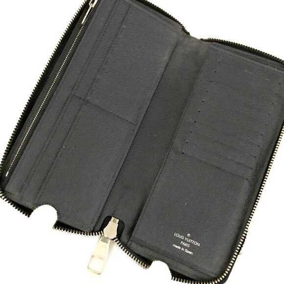 (L2) Authentic Louis Vuitton Wallet Long Black Epi Leather Luxury Vintage Design - Picture 5 of 9